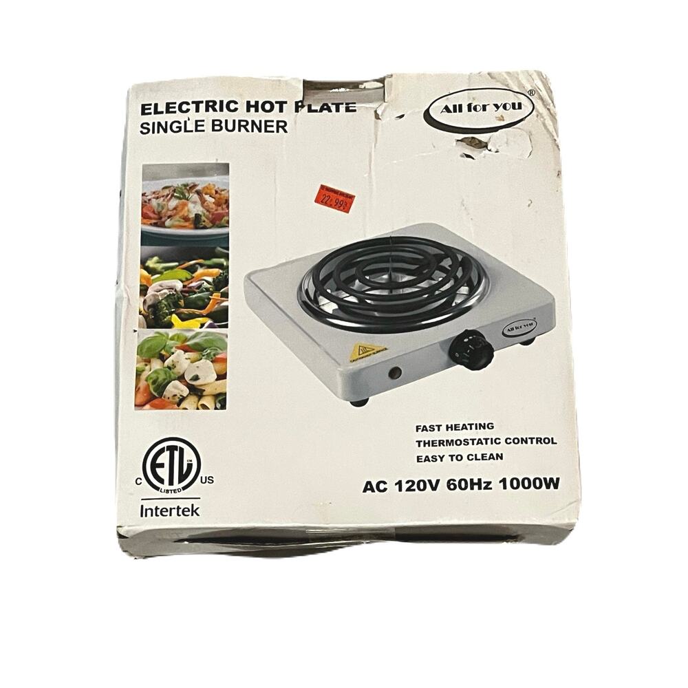 Electrical hot plate single burner